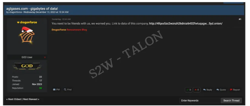 Η ανάρτηση ανέβηκε στο BreachForums (Πηγή - Μέσο)